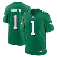 Philadelphia Eagles Jalen Hurts Nike Kelly Green Alternate Game Player Jersey