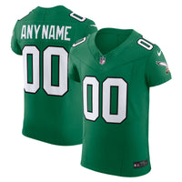 Philadelphia Eagles Nike Kelly Green 2nd Alternate Vapor F.U.S.E. Elite Custom Jersey