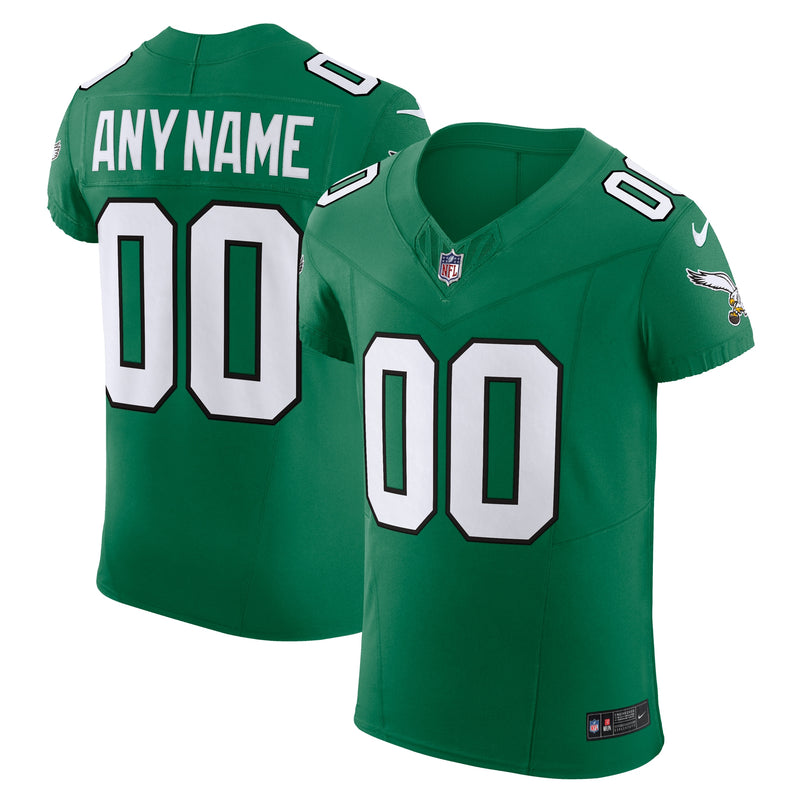 Philadelphia Eagles Nike Kelly Green 2nd Alternate Vapor F.U.S.E. Elite Custom Jersey