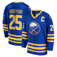 Buffalo Sabres Dave Andreychuk Fanatics Royal Breakaway Retired Player Jersey