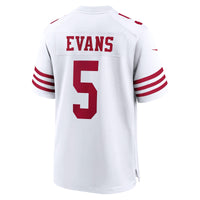 San Francisco 49ers Mike Evans Nike White Game Jersey