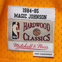 Mitchell & Ness Magic Johnson Gold Los Angeles Lakers 1984-85 Hardwood Classics Swingman Jersey