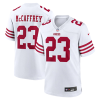 San Francisco 49ers Christian McCaffrey Nike White Game Player Jersey