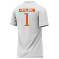 GameDay Greats #1 White Clemson Tigers Lightweight Collegiate Soccer Fashion Jersey