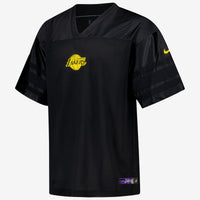 Los Angeles Lakers Nike Courtside Football Jersey - Black -