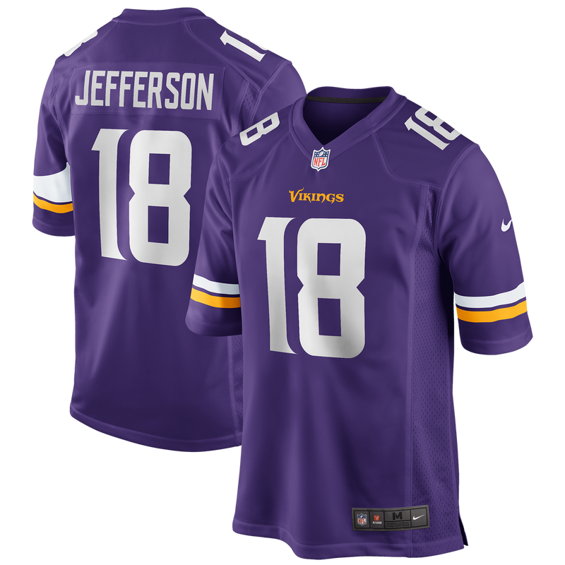 Minnesota Vikings Justin Jefferson Nike Purple Player Game Jersey