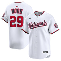 Washington Nationals James Wood Nike White Home Limited Jersey