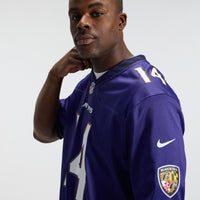 Baltimore Ravens Kyle Hamilton Nike Purple Team Game Jersey