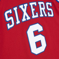 Philadelphia 76ers Mitchell & Ness Julius Erving 82-83 Authentic Road Jersey - Scarlet