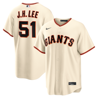 San Francisco Giants Jung Hoo Lee Nike Cream Home Replica Jersey