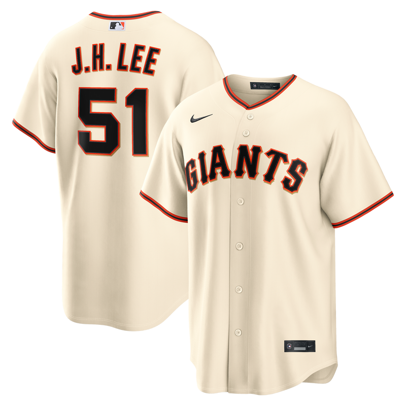 San Francisco Giants Jung Hoo Lee Nike Cream Home Replica Jersey