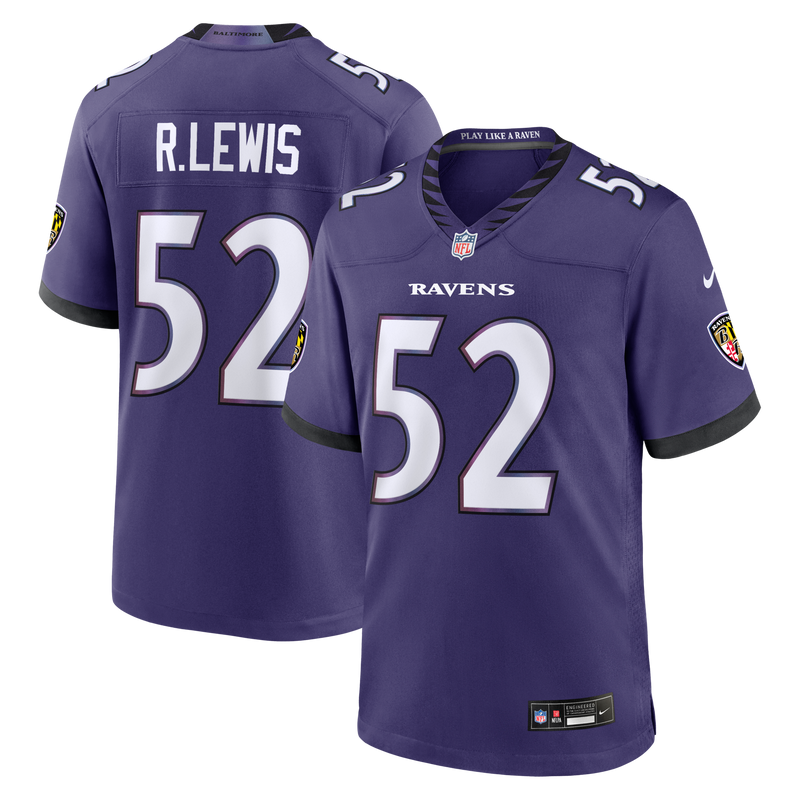 Baltimore Ravens Ray Lewis Nike Purple Team Retired Player Game Jersey