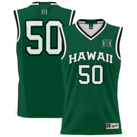 GameDay Greats #50 Green Hawaii Rainbow Warriors Lightweight Basketball Jersey