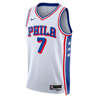 Philadelphia 76ers Nike Association Edition Swingman Jersey - White - Jaylen Brown