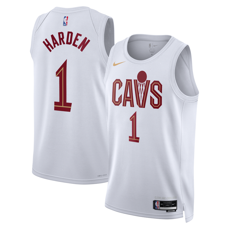 Cleveland Cavaliers Nike Association Edition Swingman Jersey - White - James Harden