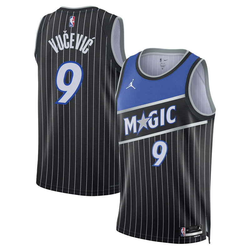 Orlando Magic Jordan Brand Statement Edition Jersey - Black - Nikola Vu?evi?