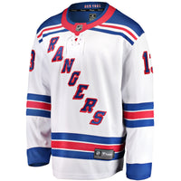 New York Rangers Alexis Lafreniere Fanatics White Breakaway Jersey