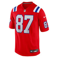 New England Patriots Rob Gronkowski Nike Red Alternate Retired Player Game Jersey