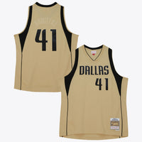 Dallas Mavericks Mitchell & Ness Dirk Nowitzki 2010 Swingman Jersey - Khaki