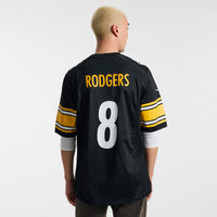 Pittsburgh Steelers Aaron Rodgers Nike Black Game Jersey