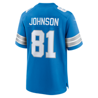 Detroit Lions Calvin Johnson Nike Blue Team Retired Game Jersey