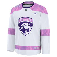 Florida Panthers Fanatics White 2024 Hockey Fights Cancer Practice Jersey