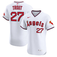 Los Angeles Angels Mike Trout Nike White Alternate 2 Elite Jersey
