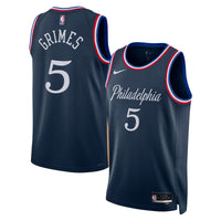 Philadelphia 76ers Nike 2025/26 City Edition Swingman Jersey - Navy - Quentin Grimes