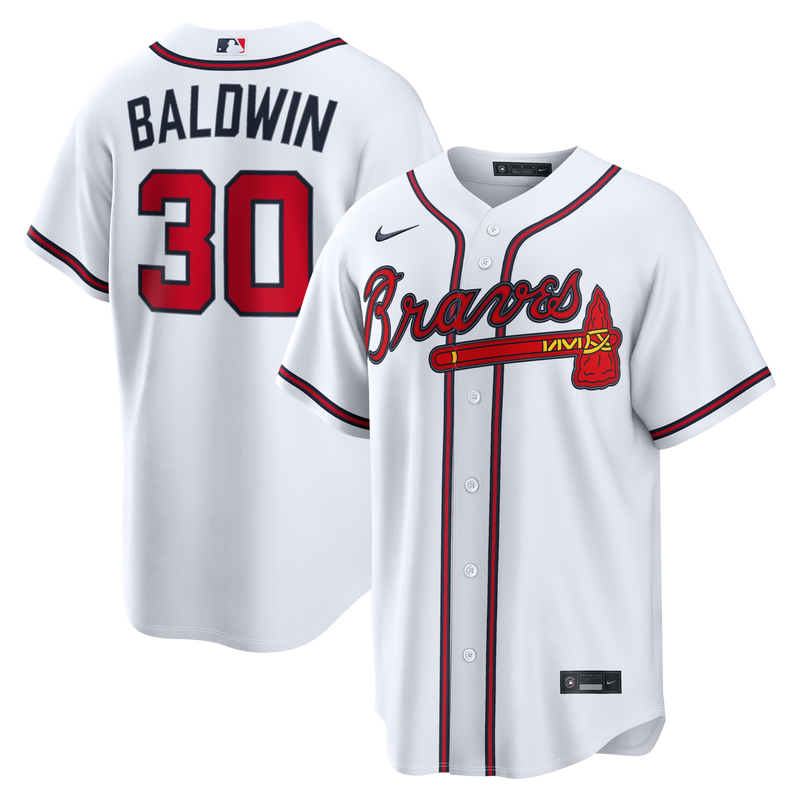 Atlanta Braves Drake Baldwin Nike White Home Replica Jersey