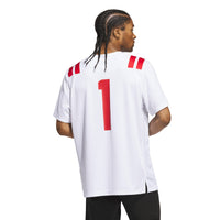 adidas #1 White Nebraska Huskers Away Premier Football Jersey