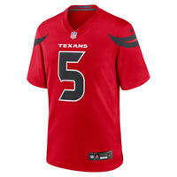 Houston Texans Jalen Pitre Nike Red Alternate Game Jersey