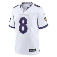 Baltimore Ravens Lamar Jackson Nike White Game Jersey