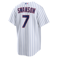 Chicago Cubs Dansby Swanson Nike White Home Replica Jersey