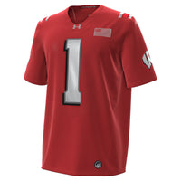 Under Armour #1 Red Wisconsin Badgers 2026 Lambeau Field Collection Replica Football Jersey