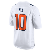 Denver Broncos Bo Nix Nike White Tundra Fashion Game Jersey