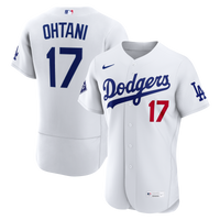 Los Angeles Dodgers Shohei Ohtani Nike White Home Authentic Sponsor Patch Jersey