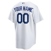 Los Angeles Dodgers Nike White Home Replica Custom Jersey