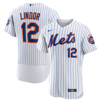 New York Mets Francisco Lindor Nike White Home Authentic Player Jersey