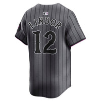 New York Mets Francisco Lindor Nike Gray City Connect Limited Player Jersey