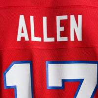 Buffalo Bills Josh Allen Nike Red Alternate Game Player Jersey