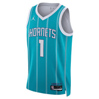 Charlotte Hornets Jordan Brand Icon Edition Swingman Jersey - Teal - LaMelo Ball