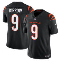 Cincinnati Bengals Joe Burrow Nike Black Team Vapor F.U.S.E. Stitched Limited Jersey