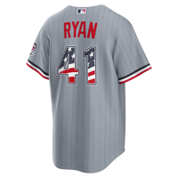 Fourth of July Minnesota Twins Joe Ryan Nike Gray USA 250 Stadium Jersey