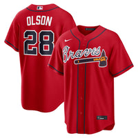 Atlanta Braves Matt Olson Nike Red Alternate Replica Jersey
