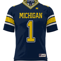 GameDay Greats #1 Navy Michigan Wolverines Football Jersey
