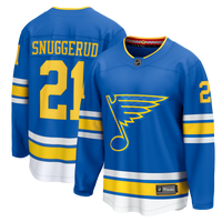 St. Louis Blues Jimmy Snuggerud Fanatics Blue Home Breakaway Jersey