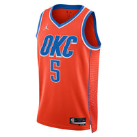 Oklahoma City Thunder Jordan Statement Edition Swingman Jersey - Orange - Luguentz Dort