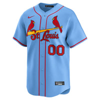 St. Louis Cardinals Nike Light Blue Alternate Limited Custom Jersey