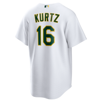 Athletics Nick Kurtz Nike White Home Replica Player Jersey