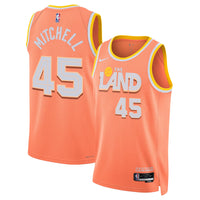 Cleveland Cavaliers Nike 2025/26 City Edition Swingman Jersey - Orange - Donovan Mitchell